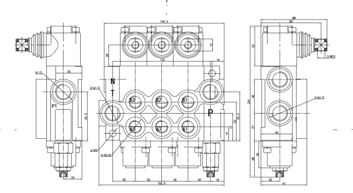 Гидрораспределитель 3Р40 1A1A1A1 GkZ1