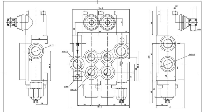 Гидрораспределитель 2Р401А1К16 GkZ1 c плавающей секцией