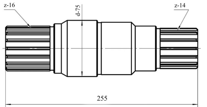 Выходной вал КС-3577.28.093-3