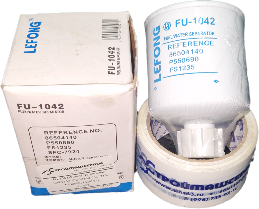 FU-1042 Фильтр топливный (6667352, 86504140, J911213, Р550690, FS19581)