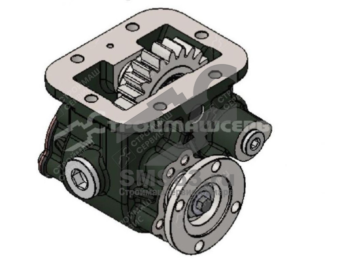 Коробка отбора мощности PTO KAMAZ TYPE 1 TANKER (SHAFT AND GEAR IN SAME SIDE) 21611ROHTL