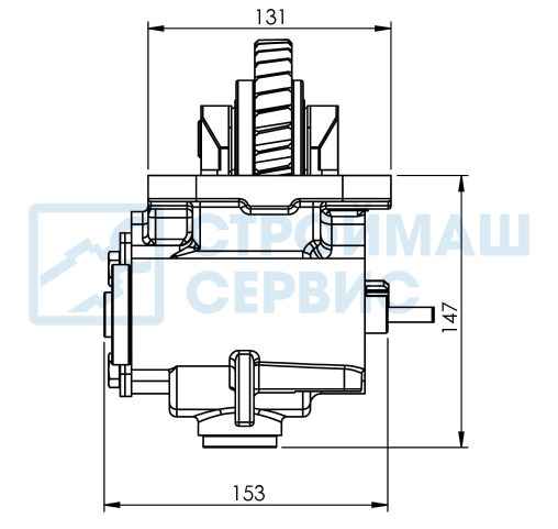 Коробка отбора мощности PTO ISUZU MSB5S MECHANIC-CABLE UNI 20510LOCUR