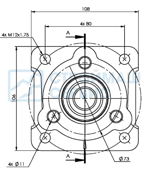 Адаптер 3X4 ADAPTER 5AU00034076 переходник UNI-ISO