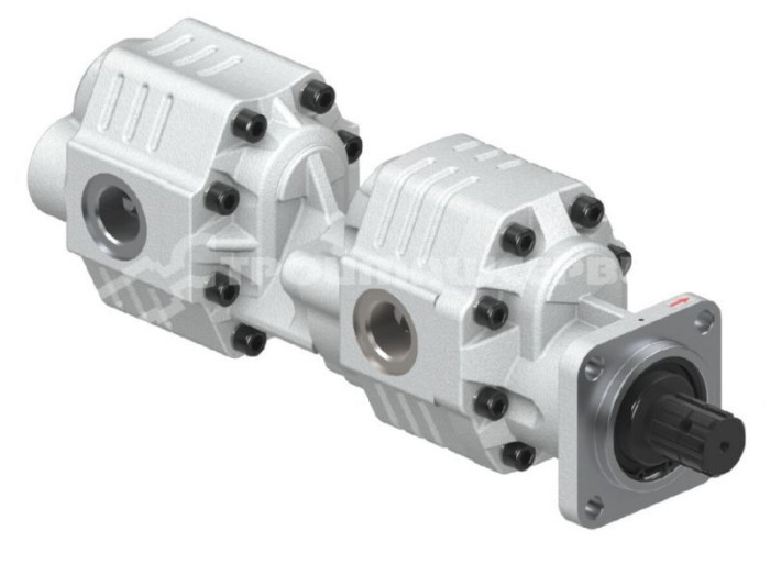 Насос шестеренный (Тандем) 30-73 CC T1 TANDEM GEAR PUMP (RIGHTBRONZE PLATE) 1230073TIR0-PB