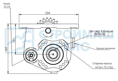 Коробка отбора мощности PTO EATON-FULLER RT-RTO-RTX (ISO) 20331BOHIR