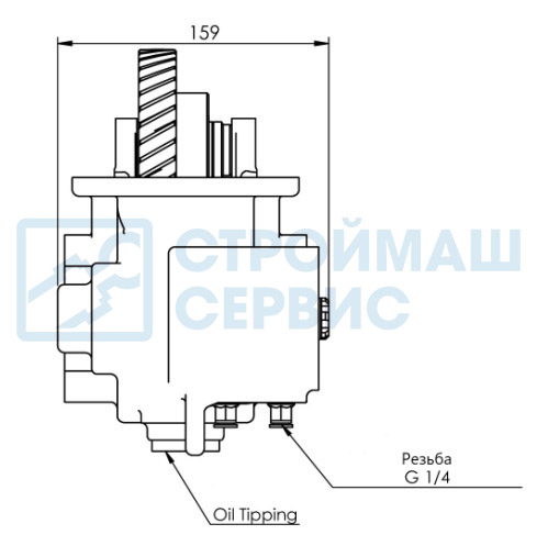 Коробка отбора мощности PTO HINO M550 UNI VACUUM 21120LOVUR