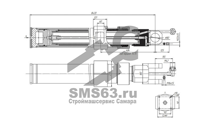 ЦГ-150.125х7475.47 Гидроцилиндр