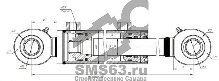 ЦГ-50.30х250.11-04 Гидроцилиндр