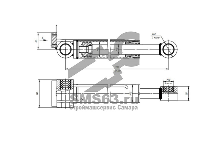 ЦГ-60.40х700.22-01 Гидроцилиндр