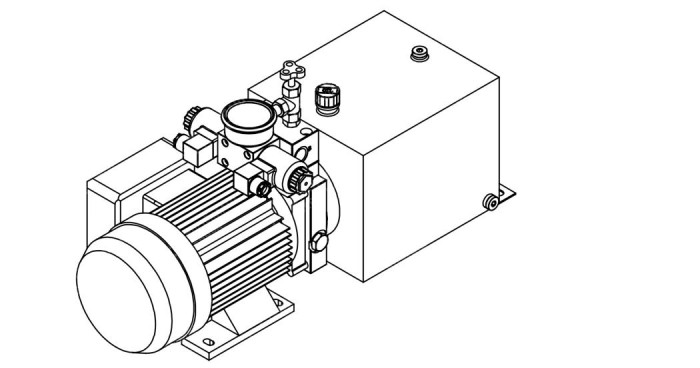 Станция насосная гидравлическая TDDL-00-2002-AS225-0300-001: 22MPa. 220V 3 KW. 2850RPM 2,5cc/r 20L Tank. steel square horizontal. DSG-02-3C6-AC220V. Port G3/8" With Pressure gage
