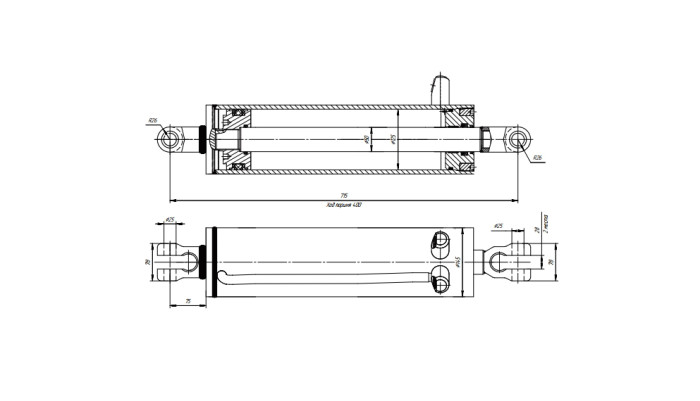 ЦГ-125.50х400.01 Гидроцилиндр