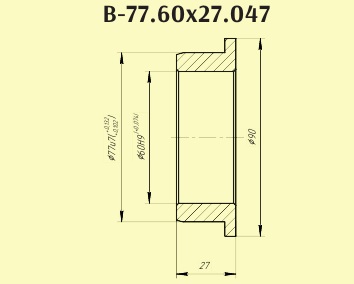 Втулка 13.0310.002 (В-77.60х27.047)