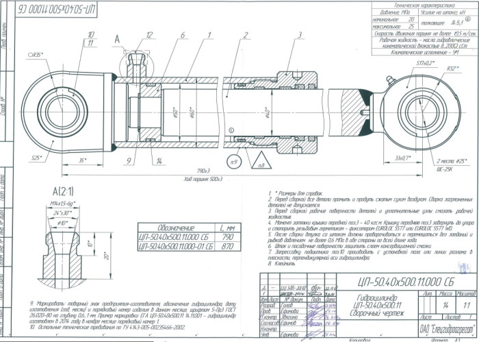 ЦП-50.40х500.11